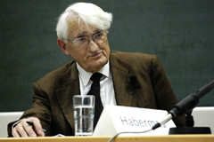 JÜRGEN HABERMAS REP EL PREMI INTERNACIONAL BRUNET 2008 A LA UNIVERSITAT PÚBLICA DE NAVARRA