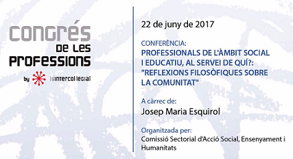 VISUALITZA LA CONFERÈNCIA “REFLEXIONS FILOSÒFIQUES SOBRE LA COMUNITAT”