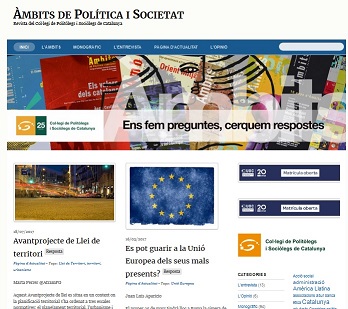 VOLS ESCRIURE PER AL NOSTRE BLOC ÀMBITS DE POLÍTICA I SOCIETAT?