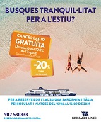 NOVA OFERTA DE GRIMALDI: ‘ESTIU TRANQUIL’