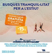 AMPLIACIÓ DE L’OFERTA ‘ESTIU TRANQUIL’ DE GRIMALDI LINES PER ALS I LES MEMBRES DEL COL·LEGI