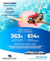 NOVA OFERTA GRIMALWEEK SARDENYA+ HOTEL