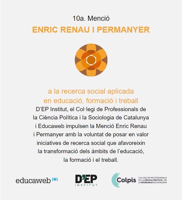 LA MENCIÓ ENRIC RENAU 2022 S’ATORGA A L’ASSOCIACIÓ INICIATIVA BARCELONA OPEN DATA